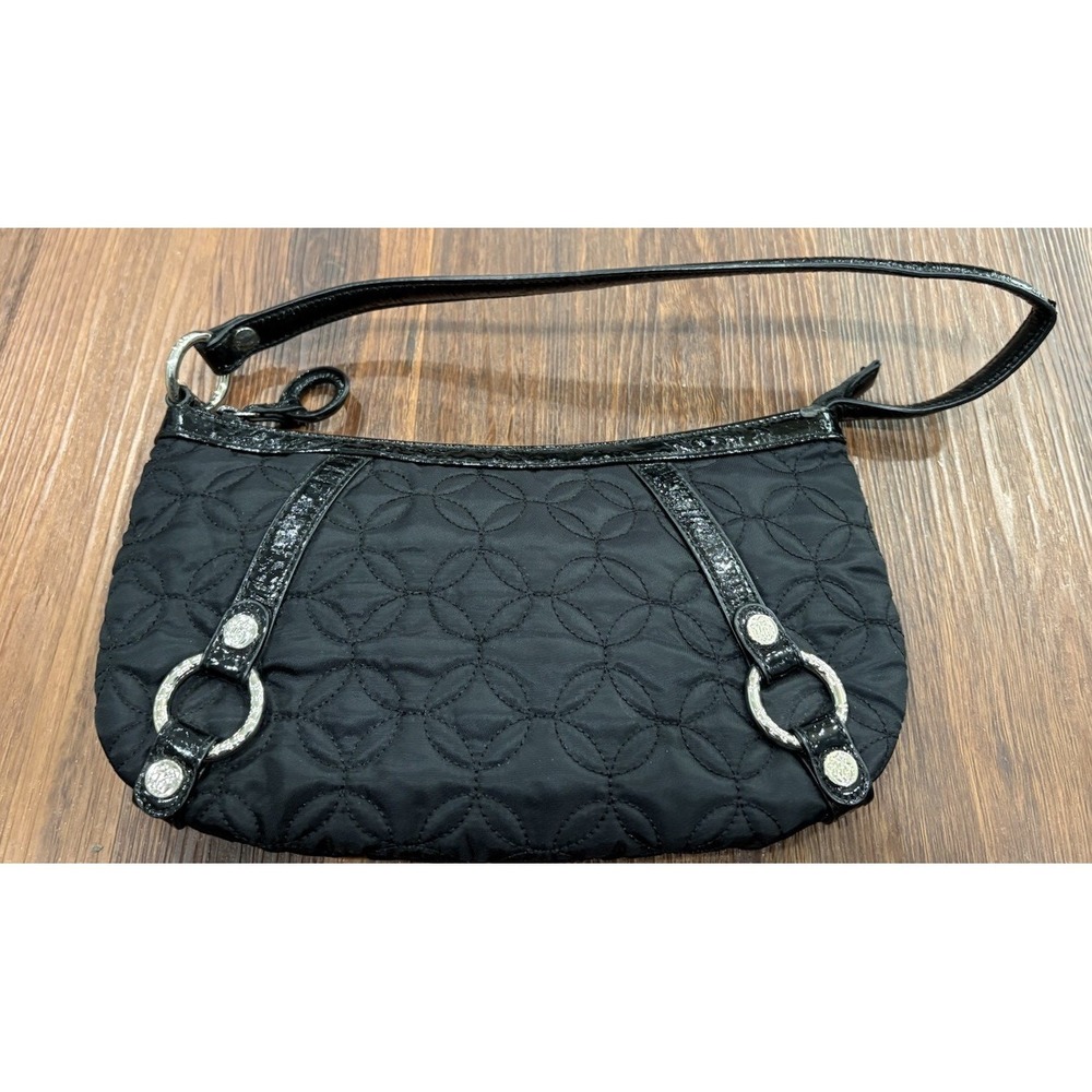 Vera Bradley Black Quilted Shoulder Bag Purse Handbag